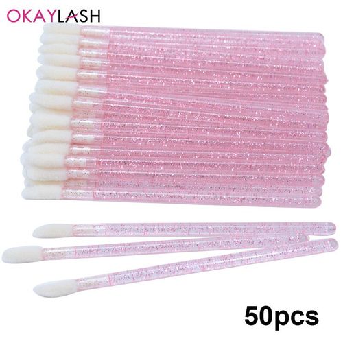 Okaylash-Pinceaux D'extension De Cils À Paillettes De Poulet,Applicateur De Brillant,Nettoyant Brillant,Outils De Maquillage,Livres,Cristal Micro Jules - Type Shining Pink