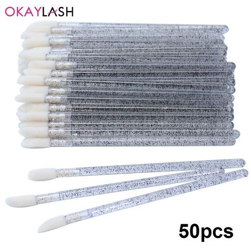 Okaylash-Pinceaux D'extension De Cils À Paillettes De Poulet,Applicateur De Brillant,Nettoyant Brillant,Outils De Maquillage,Livres,Cristal Micro Jules - Type Shining Black