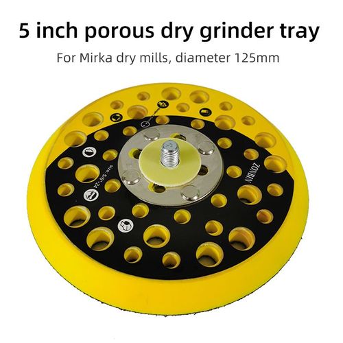 Base de disque collant pour machine à papier de verre pneumatique,adapté à la ponceuse MIRKA,5 pouces,125mm,accessoires