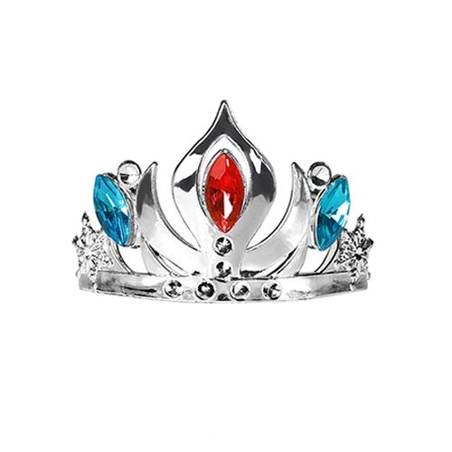 Accessoires De Costume De Cosplay De Fête D'halloween Pour Filles,Anna,Elsa,Tresse De Perruque,Couronne De Princesse,Gants,Baguette Magique,Collier,Ensemble De Bijoux #D