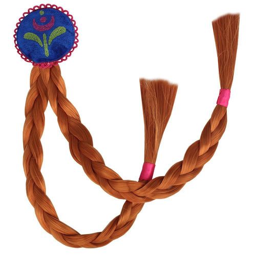 Accessoires De Costume De Cosplay De Fête D'halloween Pour Filles,Anna,Elsa,Tresse De Perruque,Couronne De Princesse,Gants,Baguette Magique,Collier,Ensemble De Bijoux #H