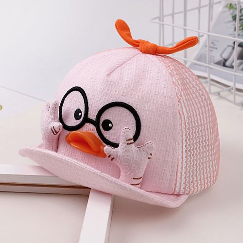 Casquettes De Baseball En Maille Pour Enfants,Joli Chapeau En Coton De Canard De Dessin,Pare-Soleil D'extérieur Pour Bébé,Vêtements De Sauna Pour Filles Et Garçons,1 M-10m,2 Styles,Été #B