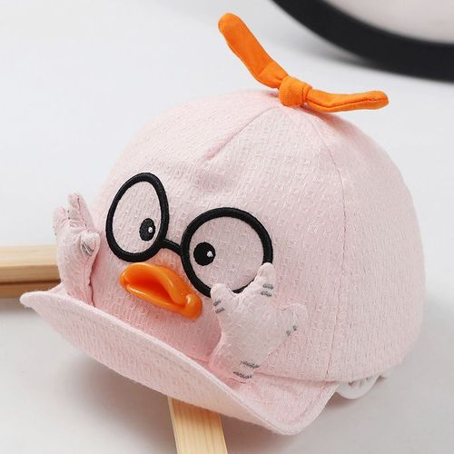 Casquettes De Baseball En Maille Pour Enfants,Joli Chapeau En Coton De Canard De Dessin,Pare-Soleil D'extérieur Pour Bébé,Vêtements De Sauna Pour Filles Et Garçons,1 M-10m,2 Styles,Été #C