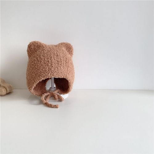 Bonnet Avec Ulpour Bébés Garçons Et Filles,Casquettes Solides Pour Tout-Petits,Bonnet Chaud Pour Enfants,Chapeau D'extérieur Coréen,Automne Et Hiver - Type A-3-24m
