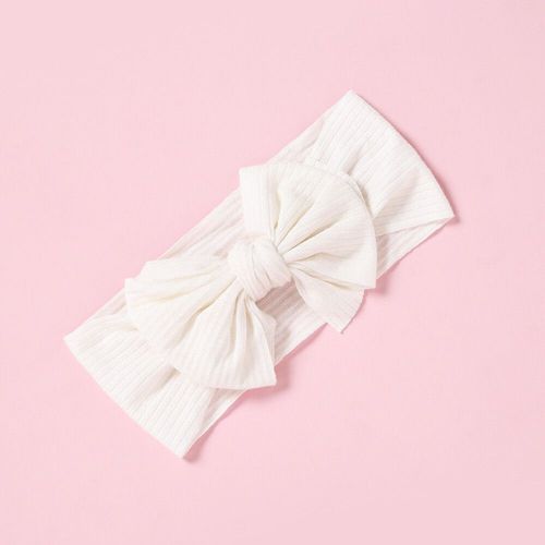 Bandes De Sauna Élastiques Pour Bébé Avec N?Ud En Tricot,Turban Doux Pour Enfants,Accessoires Pour Cheveux Pour Bébé Fille,Nouvelles Couleurs,1pc - Type 9674-1