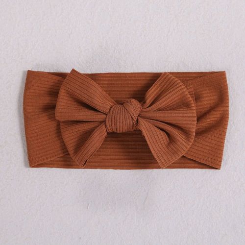 Bandes De Sauna Élastiques Pour Bébé Avec N?Ud En Tricot,Turban Doux Pour Enfants,Accessoires Pour Cheveux Pour Bébé Fille,Nouvelles Couleurs,1pc - Type 9674-23
