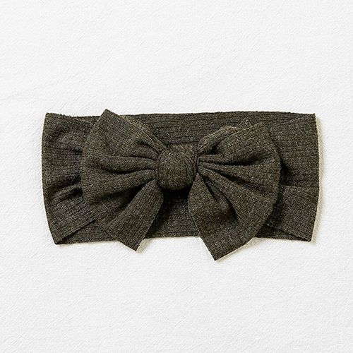 Bandes De Sauna Élastiques Pour Bébé Avec N?Ud En Tricot,Turban Doux Pour Enfants,Accessoires Pour Cheveux Pour Bébé Fille,Nouvelles Couleurs,1pc - Type 9674-34