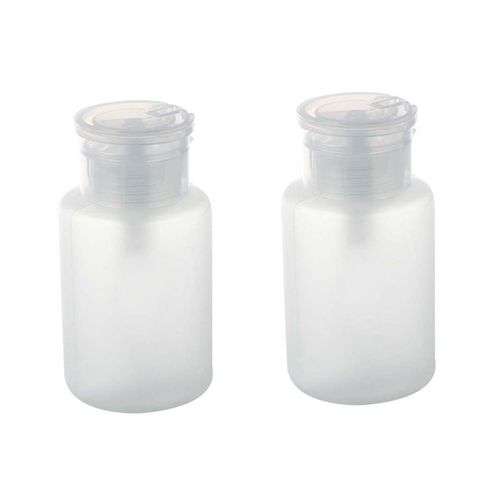 Ad-2x 150ml Nail Art Maquillage Verhéritage En Plastique Pompe Distributeur Bouteille Dissolvant Blanc 