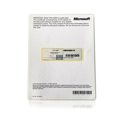 Windows Server 2022 Rds 50 Devices (Windows Serveur En Carte Et Sticker)