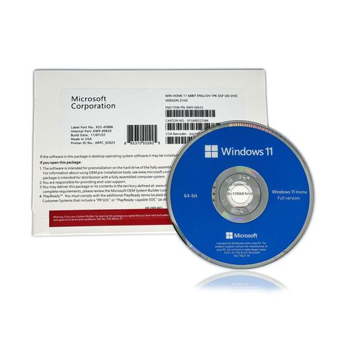 Windows 11 Home Avec Dvd Sealed + Clé De Licence, Ce N'est Pas Windows 10 (Windows 11 Famille)