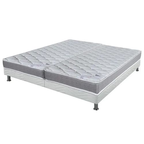 Matelas Ryad + Sommier Tapissier Omega - 2x90x190 - Ressorts - Hauteur 21 Cm