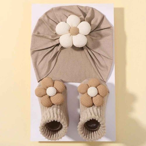 Ensemble De Chaussettes Courtes Coordonnantes Et Respirantes Pour Bébé,Bande De Cheveux De Dessin,Joli Cadeau Pour,Accessoires Photo,0-1 An - Type 4190-1
