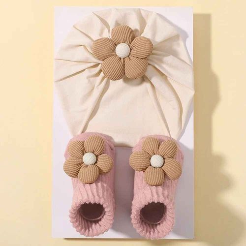Ensemble De Chaussettes Courtes Coordonnantes Et Respirantes Pour Bébé,Bande De Cheveux De Dessin,Joli Cadeau Pour,Accessoires Photo,0-1 An - Type 4190-4