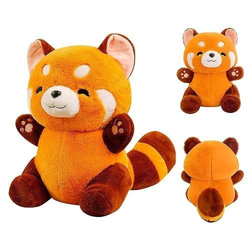 Peluche Panda Rouge - 23cm Peluche Panda Roux - Panda Roux En Peluche Poupée - Panda Rouge - Peluche Raton Laveur - Panda Roux En Peluche - Pour Enfants Noël