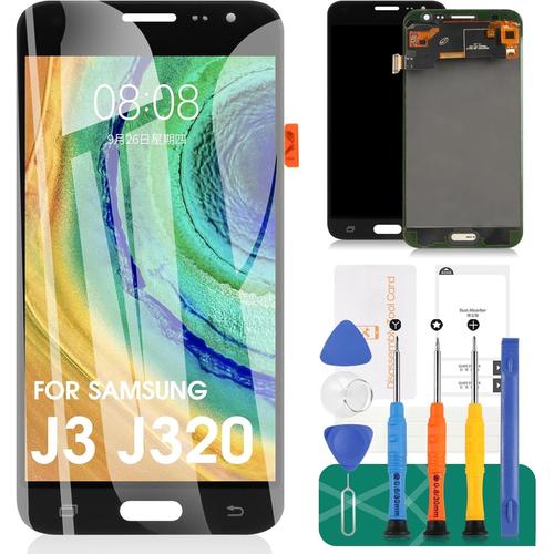 Pour Samsung Galaxy J3 J320 Écran Lcd,Pour J3 2016 J320 J320a J320m/Ds J320h/Ds Tft Lcd Écran,J3 Affichage Lcd Écran Tactile Numériseur Verre Capteur Pièces De Rechange Réparation (Noir)