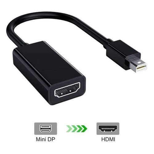 Convertiseur Adaptateur Mini DisplayPort DP vers HDMI femelle HD Plug And Play