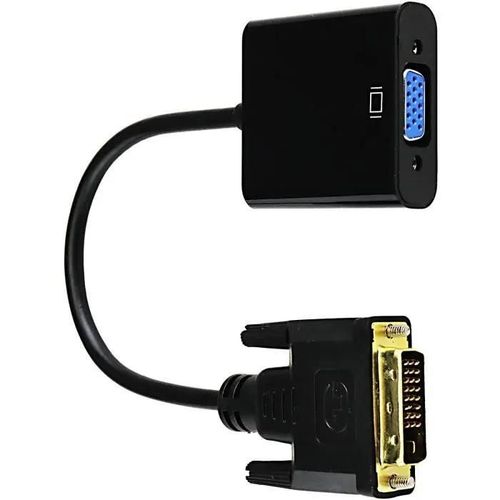 Adaptateurs DVI-HDMI OTOTEC Adaptateur DVI vers VGA, DVI 24+1 DVI-D Dual Link vers VGA mâle vers Femelle 127833
