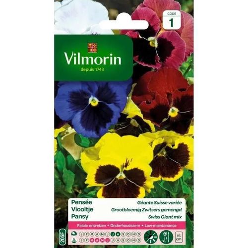 Vilmorin Pensée Géante Suisse Variée
