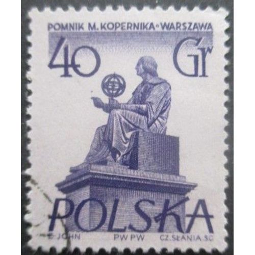 Pologne N°806 Sculpture Oblitéré