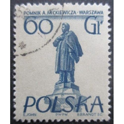 Pologne N°808 Sculpture Oblitéré