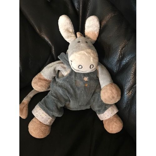 Doudou Ane Paco Salopette Bleue Noukie S 17cm