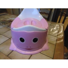 Monsieur Bebe Pot De Toilette Bébé Rose Avec Couvercle Et Poignée