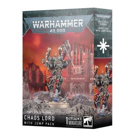 Warhammer 40,000 ( 40k ) : Chaos Space Marines - Chaos Lord With Jump Pack 43-101