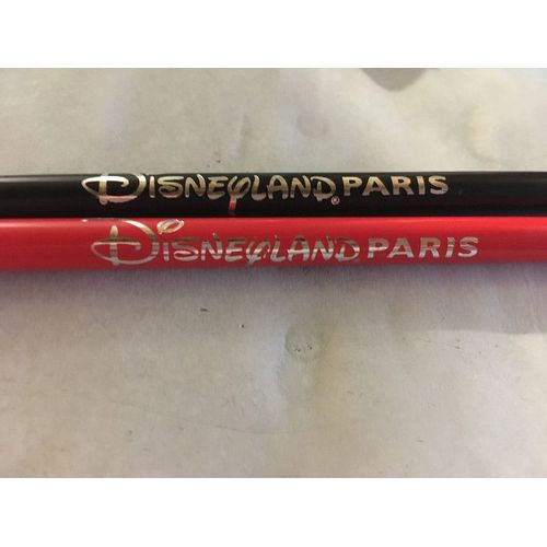 2 Crayons À Papier Avec Embout Gomme - Disney Disneyland Paris