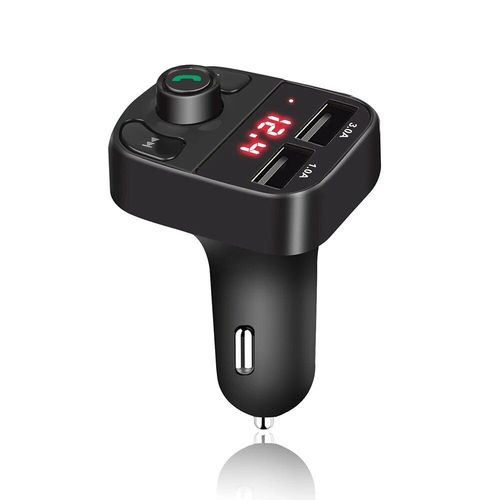 Transmetteur Mp3 Sans Fil Bluetooth,Écran Led,Double Usb 3.0a,Chargeur De Voiture Fm Tf,Mains Libres,Chargeur Rapide Pour Smartphone - Type Black