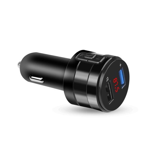 Transmetteur Fm Bluetooth 3,1 A,Modulateur Pour Touristes,Chargeur De Voiture Usb Aux,Lecteur Mp3,Récepteur Audio Sans Fil,Kit Mains Libres Pour Voiture - Type Black