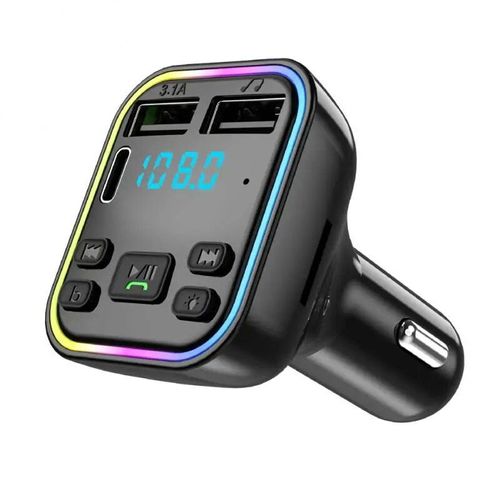 Transmetteur Bluetooth 5.0 Pour Voiture,5v,2,1 A,Usb,Affichage Led,Chargeur De Voiture Multifonction,Mains Libres,Udisk,Lecture De Musique,Allume-Cigare Laguna #B