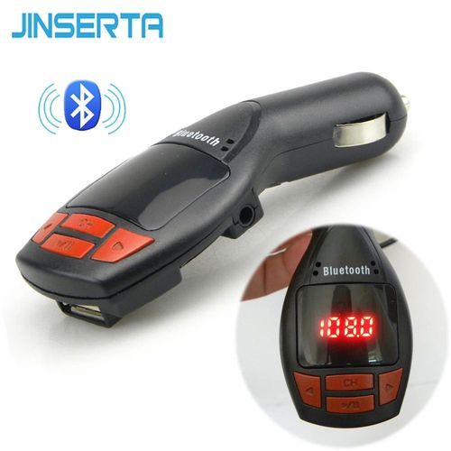JINSERTA-Transmetteur FM Bluetooth,Modulateur,Kit de Voiture,Lecteur MP3,Support USB,Clé USB,TF,Micro SD,AUX,Audio dans la Musique,3.5mm
