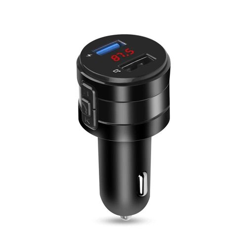 Chargeur De Voiture Avec Ports Usb Pour Touristes,Bluetooth,Transmetteur Fm,Modulateur,Lecteur Mp3,Récepteur Audio Sans Fil,Kit Mains Libres,3,1 A - Type Black