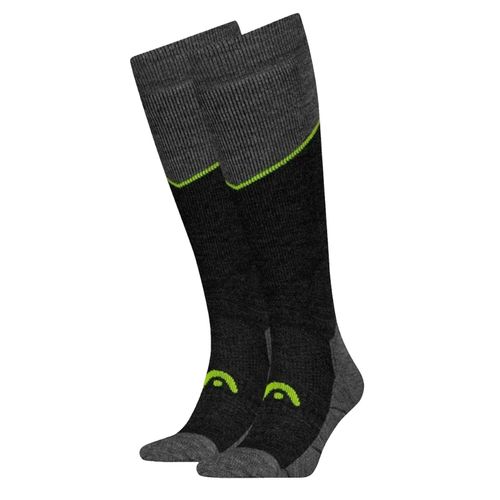 Chaussettes De Ski Head Head Ski Beginner Kneehigh 2p Gris Chiné