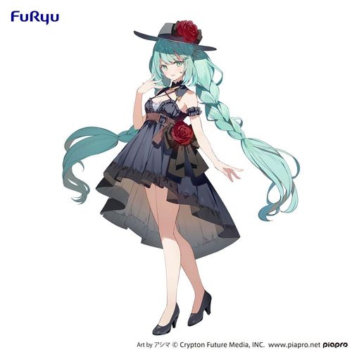 Hatsune Miku - Statuette Trio-Try-It Outing Dress 19 Cm