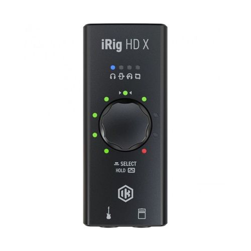 IK Multimedia iRig HD X - Interface audio compacte 24 bits/96 kHz pour guitare ou basse -  Connexion directe à l'iPhone ou l'iPad et au Mac/PC