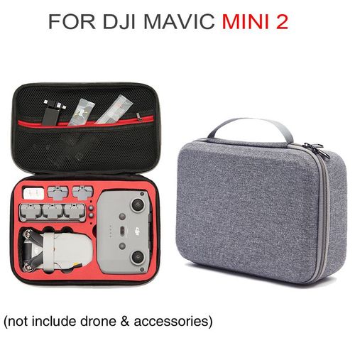 Sac De Rangement Mavic Mini 2,Boîte De Rangement Pour Télécommande,Sac À Main De Transport Pour Dji Mini 2,Sac De Protection Contre Les Séismes,Accessoires - Type Gris-Generique