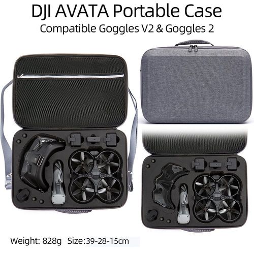 Boîte De Rangement Pour Dji Avata Smart Edition,Sac À Bandoulière,Sac De Rangement Pour Expérience De Course,Sacoche Portable,Accessoire De Drone - Type Gris-Generique