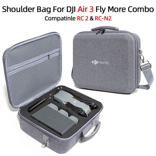 Étui De Importateur Pour Dji Air 3 Fly More Chlorhard Shell,Sac Initié,Protection Compatible Rc 2 Et Rc See-Generique