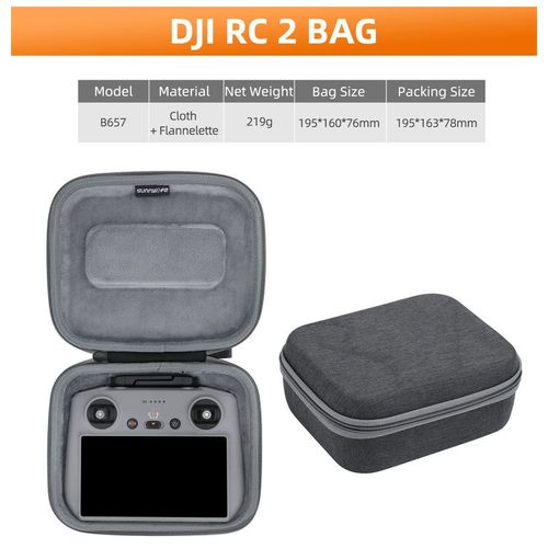 Drone Poignée Sac Pour Dji Air 3 Portable Stockage Nylon Crossbody Sac À Main Étanche Étui De Transport Boîte Rc2/Rc-N1/See Accessoires - Type Rc2 Remote Bag-Generique
