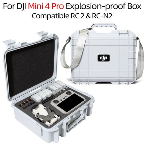 Valise Blanche À Sangle Unique Pour Accessoires De Importateur,Étui De Rangement Pour Dji Avmimini 3,Mini 4 Pro,Air 2s,Air3 Vpn - Type Mini 4 Pro-Generique