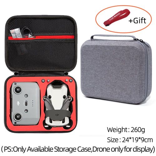 Pour Dji Mini 4 Pro Sac Boîte De Rangement Rc-N2 Gris/Noir Corps Sac Drone Cas Portable Sac À Main Pour Dji Mini 4 Pro Accessoires - Type Grey Red-Generique