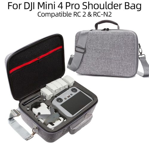 Yoteen-Sac À Main De Protection À Coque Rigide Pour Dji Mini 4 Pro,Sac Initié,Accessoires De Importateur,Stockage De Batterie,Rc 2 Et Rc,See - Type Gris-Generique