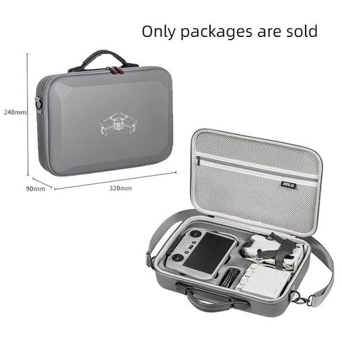 Mallette De Rangement Intégrée En Pu Gris,Sac D'accessoires Dji Mini 4 Pro - Type Cddp-Generique