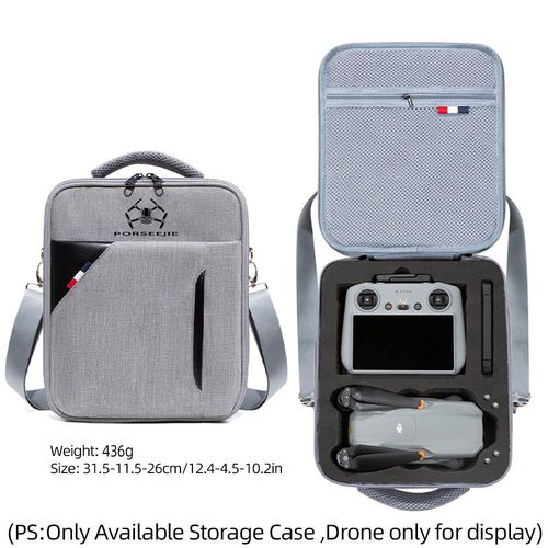 Étui Portable Gris Pour Dji Air 3 Fly More Chlorbag,Sac De Rangement Pour Dji Air 3 Rc 2,Rc See Initié,Accessoire De Importateur - Type Gray Bag-Generique