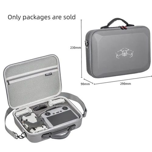 Mallette De Rangement Intégrée En Pu Gris,Sac D'accessoires Dji Mini 4 Pro - Type Dp-Generique