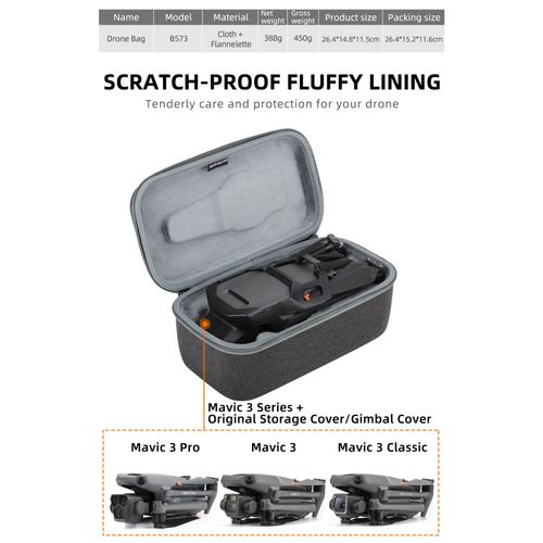 Sac De Transport Portable Pour Importateur Dji Mavic 3 Pro,Étui De Voyage,Sac À Main De Capacité,Sac De Télécommande,Sac De Rangement - Type Drone Bag-Generique