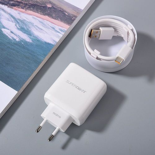 Superdart-Chargeur Rapide 65w Pour Realme Gt2 Pro Neo2 2t Q3 X7 Pro 9i 8 9 Pro Narzo 50 30 20,Câble Type C,Adaptateur Ue - Type White-Eu Add Cable