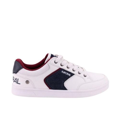 Kaporal Baskets Basses Blanche Et Bordeaux