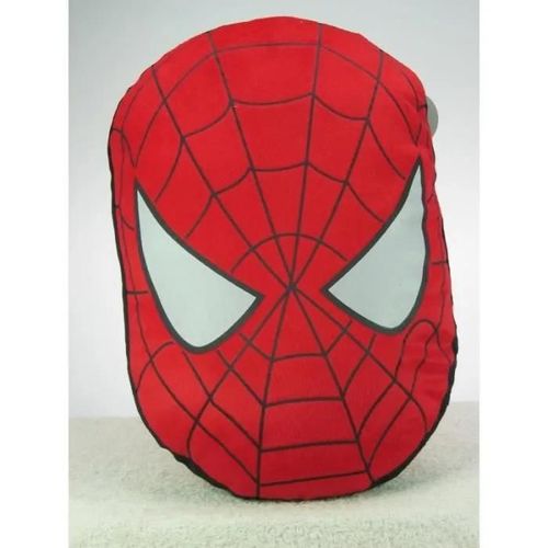 Coussin Peluche Tête De Spiderman 40 X 26 Cm